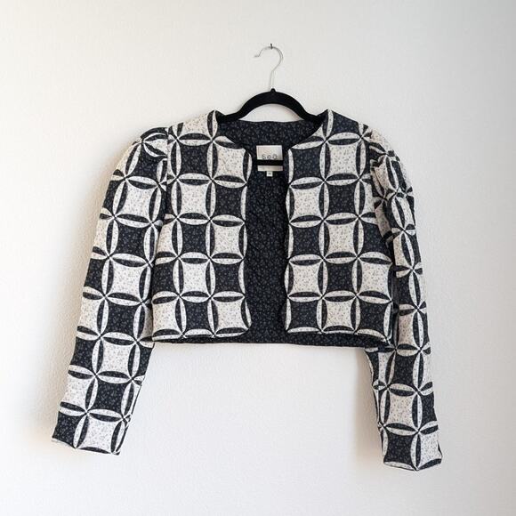 Sea New York Black and White Geometric Jacket - Picture 1 of 9